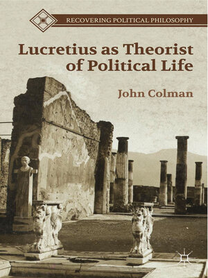 cover image of Lucretius as Theorist of Political Life